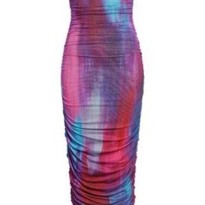 FARAI LONDON Hera Strapless Midi Dress